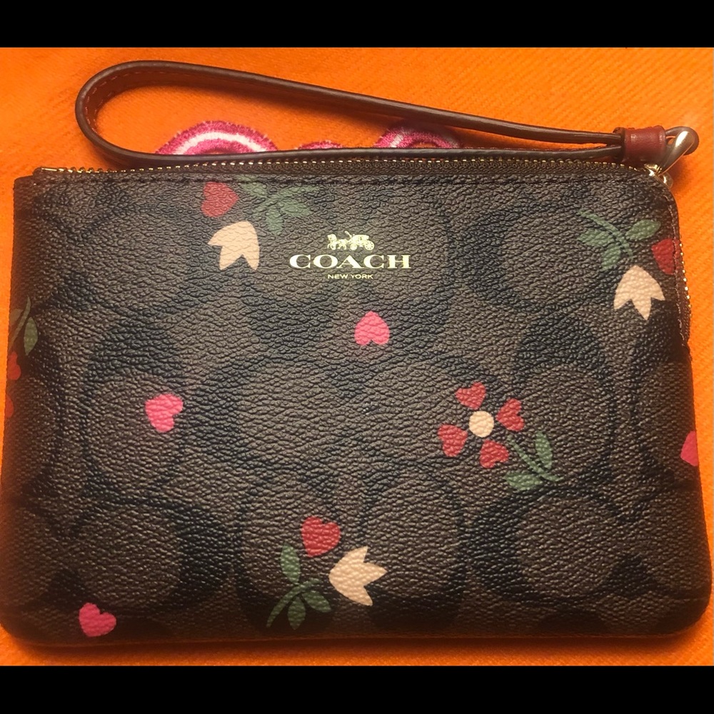 Authentic Coach Petal wristlet
